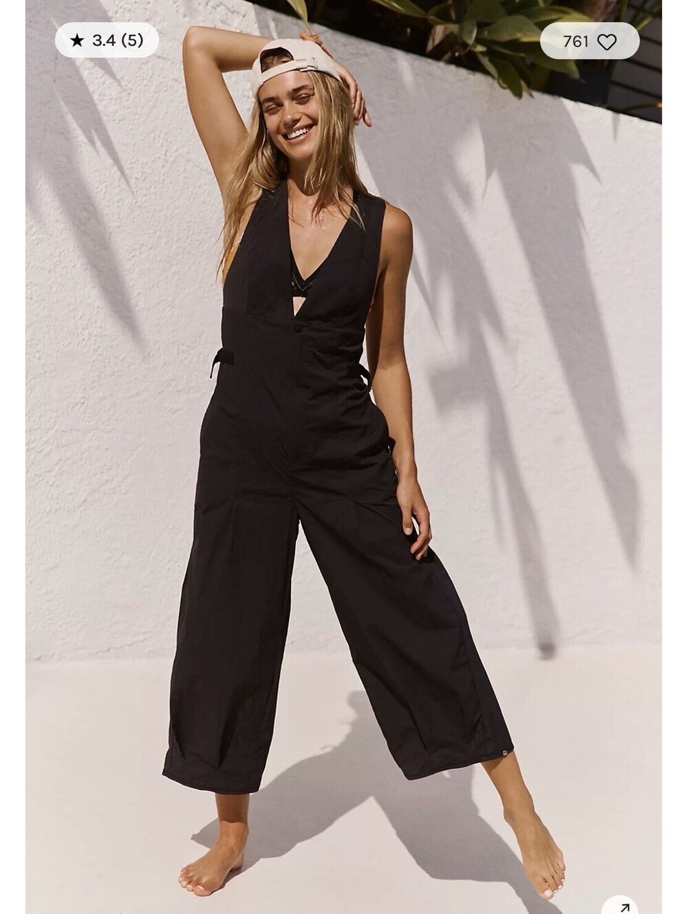 NEW FREE PEOPLE FP Movement Elevate Me One-Piece Women's Size S Black sold out